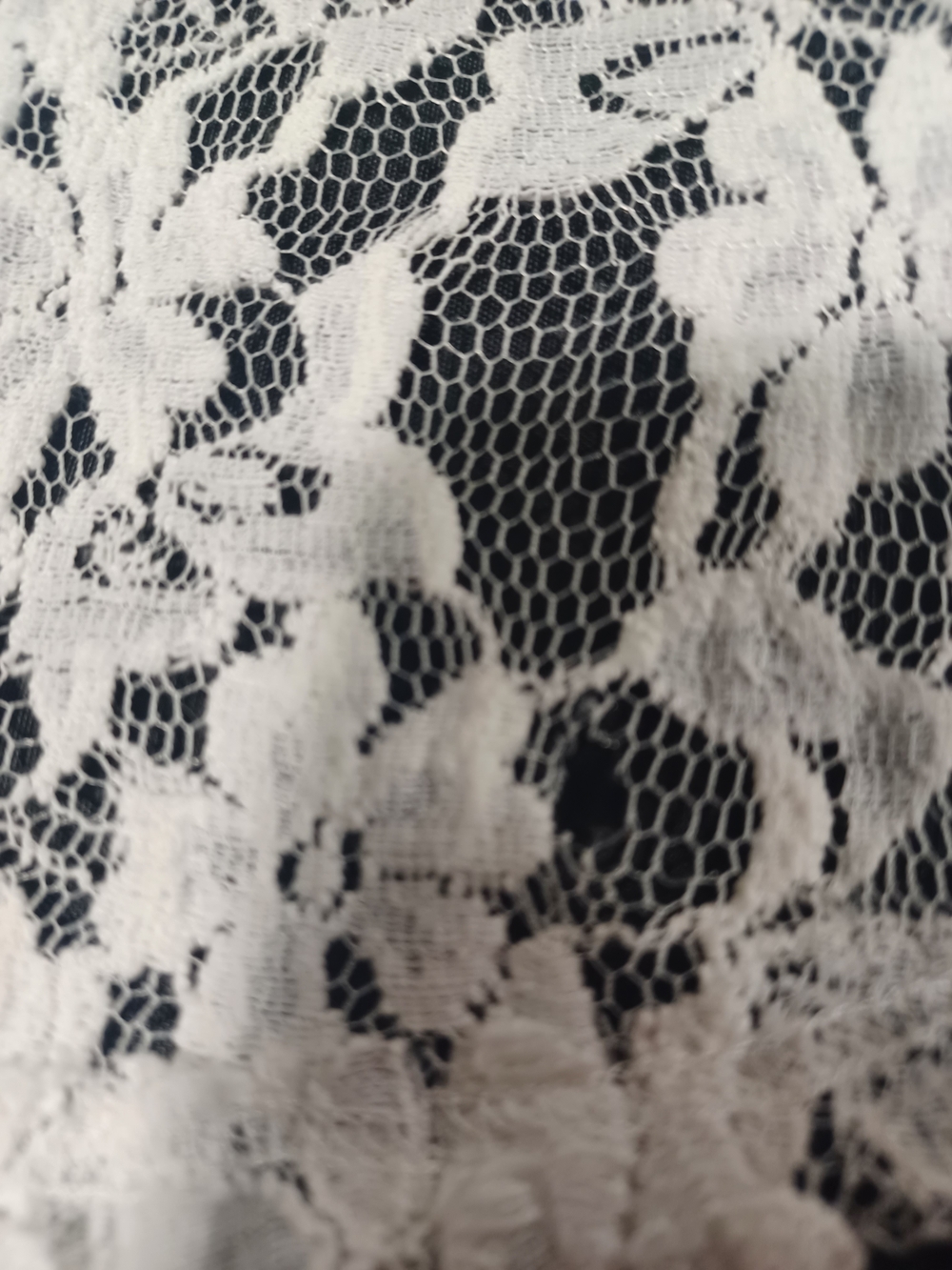 Free People White Sheer Striped Tunic with Lace Back - Picture 6 of 6